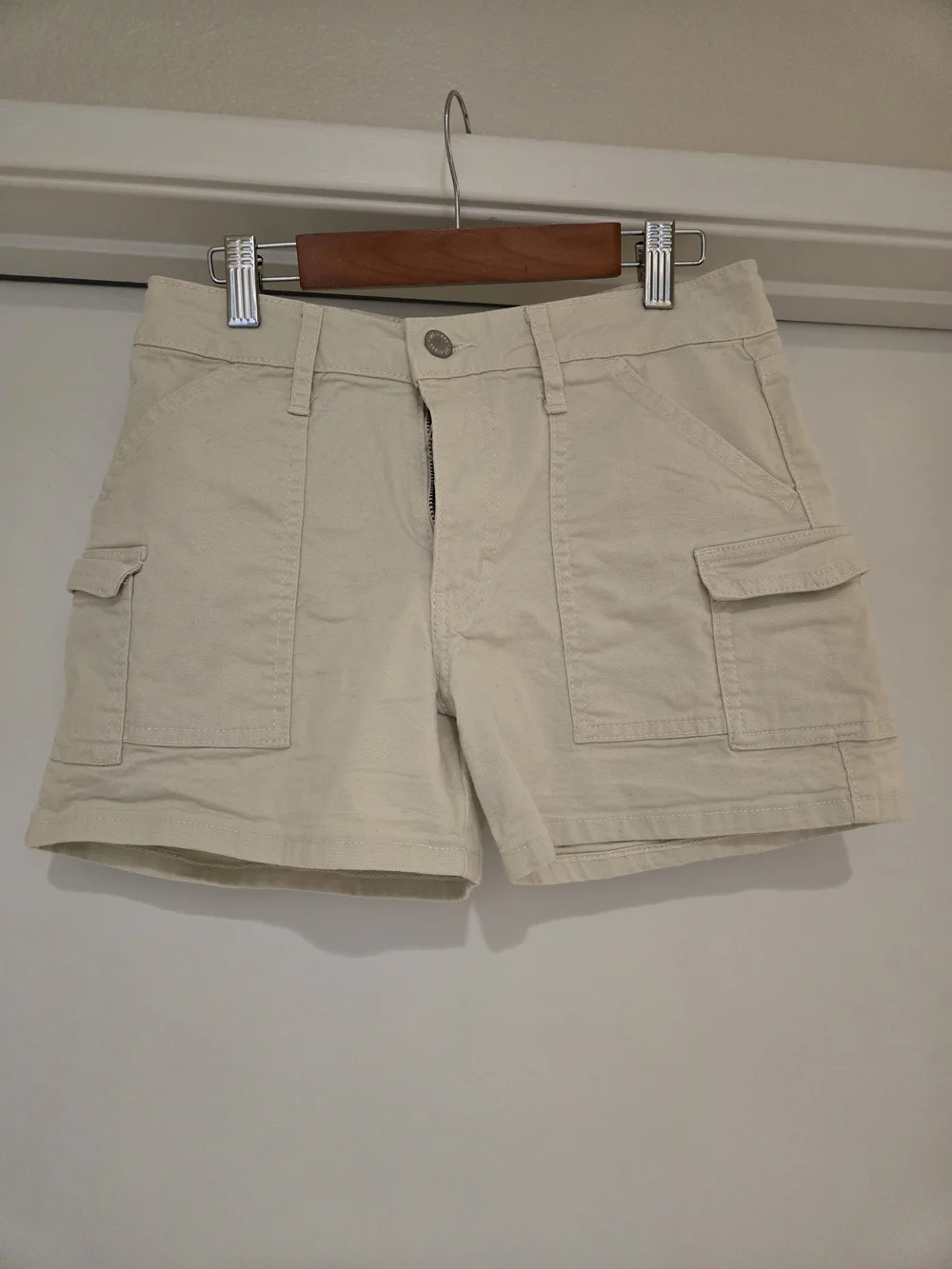 Art Class Cream Cargo Shorts for Kids